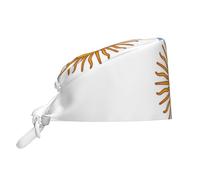 Cappello da lavoro con bandiera argentina con cinghia regolabile, adatto per chef, palestre e altre applicazioni di lavoro, colore: nero