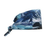 Cappello da lavoro per la pulizia dei ghiacciai dell'Alaska, ideale per uomo e donna, per chirurgia e infermieristica, colore nero.