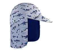 Cappello da legionario per Bambini, Cuffia da Bagno con Protezione Solare UPF 50+, Cappello da Sole ad Asciugatura Rapida per Spiaggia e Mare,Squalo,1-2 Anni