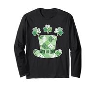 Cappello da Leprechaun Patchwork per San Patrizio 2026 Maglia a Manica