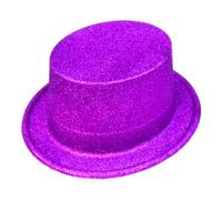 Cappello da mago, cappello a cilindro, da cowboy, Fedora, cosplay, festa di Natale, copertura per la testa scintillante per adulti e bambini