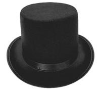 Cappello da mago, classico cappello a cilindro for spettacoli teatrali, eventi formali, accessori for costumi, spettacoli teatrali, copricapo, abbigliamento for feste natalizie, design elegante(Black_