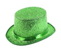 Cappello da mago, classico cappello a cilindro for spettacoli teatrali, eventi formali, accessori for costumi, spettacoli teatrali, copricapo, abbigliamento for feste natalizie, design elegante(Green_