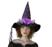 Cappello da mago di Halloween Grande Strega Strega Led Light Up Witch Caps Moda A Punta Halloween Cosplay Costume Halloween Cappello da Strega