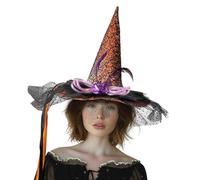 Cappello da mago di Halloween Grande Strega Strega Led Light Up Witch Caps Moda A Punta Halloween Cosplay Costume Halloween Cappello da Strega