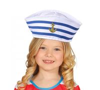 Cappello da marinaio blu navy, accessorio regolabile, accessorio da marinaio bianco per adulti, stile capitano | Copricapo classico marittimo per feste, Halloween, spettacoli teatrali, cosplay