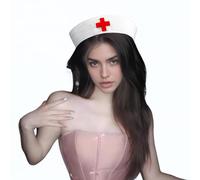 Cappello da marinaio con tesa foderata, croce rossa, grazioso cappello da marinaio JK Navy, comodo cappello da capitano, cappello da capitano, cappello uniforme, accessorio per costume da cosplay