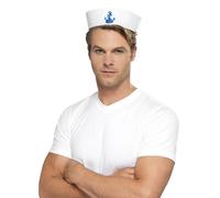 Cappello da Marinaio Navy Militare Uniforme Soldato Costume Donna Uomo
