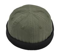 Cappello da marinaio retrò con visiera arrotolata e senza visiera, berretto con