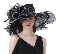 Cappello da matrimonio da donna, cerimonia chic ed elegante, in organza, cappello da donna, sole estivo, anti UV, berretti, berretti e cappelli, derby, estivo, leggero, capeline da cerimonia, cocktail