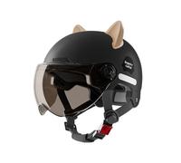 Cappello da moto leggero, mezzo copricapo da moto,Berretto a mezza testa portatile per motocicli | Copricapo aperto, cappelli da ciclismo a mezza faccia, protezione solare per incrociatore, scooter, m
