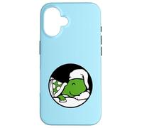 Cappello da notte a forma di tartaruga, letto stanco, felice, buono, sognare, notte divertente Custodia per iPhone 16