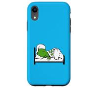 Cappello da notte a forma di tartaruga, letto stanco, felice, buono, sognare, notte divertente Custodia per iPhone XR