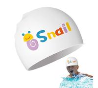 Cappello da nuoto per bambini | Cappello per bambini in silicone impermeabile con disegni divertenti per nuotare, accessorio unisex morbido, elastico e antiscivolo per allenamento e competizioni