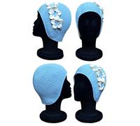 CAPPELLO Da Nuoto Retro Classico Femminile A Fiori CHEX Lucca Waffle Bubble