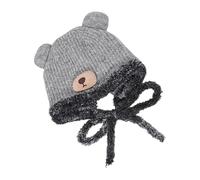 Cappello Da Orso - Berretto Invernale In Peluche Lavorato A Maglia Acrilica | Berretto Da Donna Caldo Ispessito A Doppio Uso Con Fodera Morbida E Orecchie Da Orso - Accessorio Per Esterni In Stile Kaw