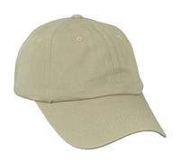 Cappello Da Papà Beige In Colore Unito Relaxato Con Clip E Visiera Curva
