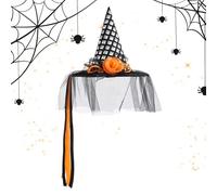Cappello da per Halloween, Cappello da a tesa larga per Halloween, per feste classiche, per la testa, cappellini da travestimento, età per uso esterno, giardino casa