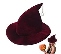 Cappello da per Halloween, per adulti, cappello da di Halloween, cappello da con ciondolo a forma di stella, per festival terrorismo, cosplay, da donna