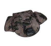 Cappello da Pesca a Tesa Larga 800MAH Cappello a Ventola Ad Energia Solare Ricarica USB 3 velocità del per Uso Esterno (Inchiostro Kaki)