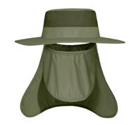 Cappello da pesca multiplo per esterni, protegge dal sole e design di protezione, essenziale per la protezione solare, Verde, Small