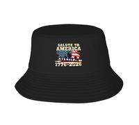 Cappello da Pescatore 250 Years Salute To America Anniversary Veterans Day Cappello A Secchiello Pieghevole Buckethat Tendenza Cappelli da Pescatore per Escursionismo Campeggio Spiaggia
