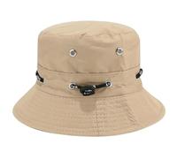 Cappello da pescatore a corda con protezione solare traspirante for uomo spiaggia for escursionismo sportivo viaggio estivo Per Uomo e Donna(Khaki)
