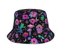 Cappello da Pescatore a Forma di Fiore Magico per Donna Uomo, Cappello da Pescatore Ripiegabile alla Moda per Viaggi in Vacanza al Mare