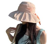 Cappello da pescatore a tesa larga da donna, pieghevole, a tesa larga, B, Taglia unica