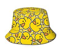 Cappello da pescatore all'aperto Packable della protezione del sole di modo dei cappelli della benna per le donne e gli uomini, Modello di anatra di gomma, taglia unica
