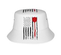 Cappello da Pescatore American Flag Dart Cappelli A Secchiello Traspirante Buckethat Parasole Cappello A Secchiello per Shopping Spiaggia Campeggio