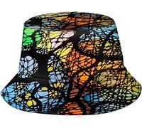 Cappello da Pescatore Arcobaleno Magico Psichedelico per Uomo Donna Adolescente, per Cappelli Boonie da Golf da Pesca al Sole da Spiaggia da Viaggio