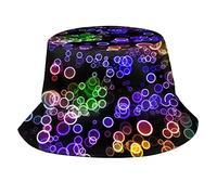 Cappello da Pescatore Bolle Colorate Arcobaleno A Pois Trendy Cappello da Secchio Reversibile Bucket Hat per Campeggio Sport All'Aperto