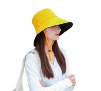 Cappello da Pescatore Cappello da Sole Estivo Pieghevole, Cappello da Pescatore Las Collection, Protezione UV, Crema Solare, Cotone, per La Pesca, Caccia, Tesa Larga, C7 Ginger, A