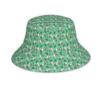 Cappello da Pescatore Christmas French Bulldog Bucket Hat Pieghevole Cappelli A Secchiello Tendenza Buckethat Campeggio per Shopping Escursionismo