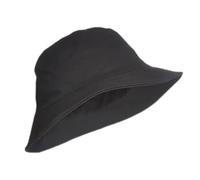 Cappello Da Pescatore Con Approfondimento Allargato A Doppia Faccia A Testa Grande Donna Per Uomo e Donna(Black and black,XL)