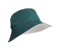 Cappello Da Pescatore Con Approfondimento Allargato A Doppia Faccia A Testa Grande Donna Per Uomo e Donna(Dark green beige,XL)