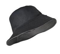 Cappello Da Pescatore Con Approfondimento Allargato A Doppia Faccia A Testa Grande Donna Per Uomo e Donna(Black and grey,XXL)