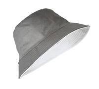 Cappello Da Pescatore Con Approfondimento Allargato A Doppia Faccia A Testa Grande Donna Per Uomo e Donna(Grey and white,XXL)
