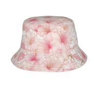 Cappello da pescatore con fiori rosa, pieghevole, per esterni