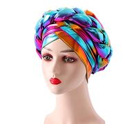 Cappello da pescatore da donna, invernale da donna, con treccia, musulmano, con volant e volant, in raso, foderato, cappello da pescatore invernale da donna (multicolore, taglia unica)