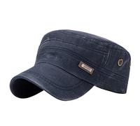 Cappello da pescatore da uomo e da donna, estivo, elegante, con visiera, visiera parasole estiva, unisex, cappello da pescatore, reversibile, per accessori da spiaggia, Blu marino, Taglia unica