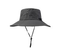 Cappello da pescatore, da uomo, estivo, con tesa grande, protezione solare, con supporto per occhiali da sole, impermeabile, traspirante, per alpinismo, pesca, safari, Gy1, L