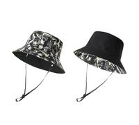 Cappello da pescatore da uomo, in cotone, da indossare su entrambi i lati, alla moda, taglia grande, cappello da sole a tesa larga, cappello da pesca, traspirante, cappello estivo, pieghevole, per il