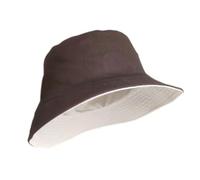 Cappello Da Pescatore Di Grandi Dimensioni A Doppia Faccia Con Approfondimento Allargato Per Uomo e Donna(Coffee-beige,XL 60-62CM)