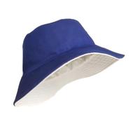 Cappello Da Pescatore Di Grandi Dimensioni A Doppia Faccia Con Approfondimento Allargato Per Uomo e Donna(Dark blue-beige,L 57-59CM)