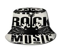 Cappello da Pescatore di Musica Rock Protezione Solare Ripiegabile per i Viaggi Estivi all'aperto