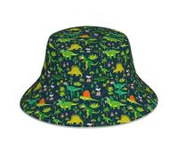 Cappello da Pescatore Dinosaurs Cappelli da Pescatore Pieghevole Cappelli A Secchiello Protezione Buckethat Shopping per Escursionismo Vacanze