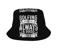 Cappello da Pescatore Golfing Is Always A Good Idea Cappelli A Secchiello Parasole Bucket Hat Protezione Cappelli da Pescatore per Spiaggia Vacanze Shopping