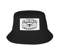 Cappello da Pescatore If I'm The Problem You Might Be The Reason Cappello A Secchiello Traspirante Buckethat Parasole Cappelli da Pescatore per Spiaggia Escursionismo Vacanze